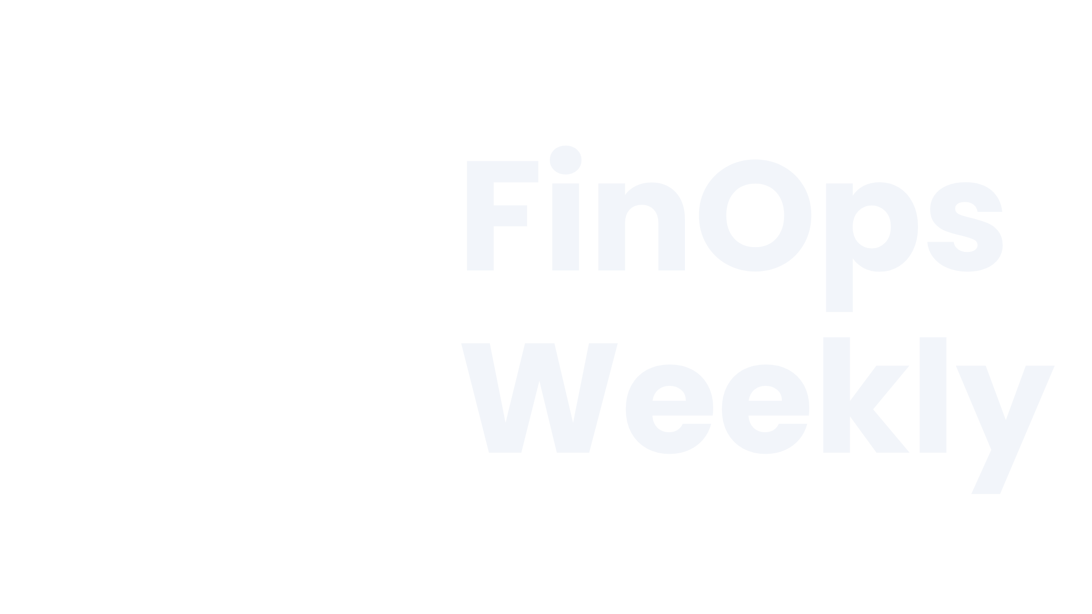 FinOps Weekly Logo White Outline