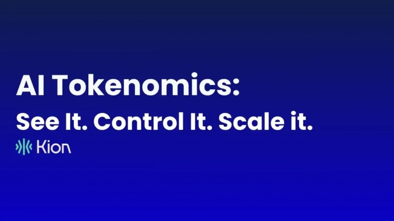 AI Tokenomics - See it Control it and Scale it