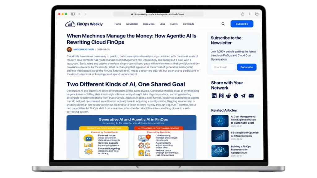 Contribute to the finops weekly community